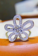 Load image into Gallery viewer, 1 Carat Moissanite Flower-Shape Open Ring