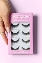 Load image into Gallery viewer, SO PINK BEAUTY Faux Mink Eyelashes 5 Pairs