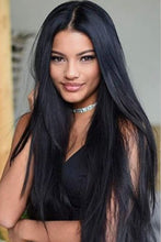 Load image into Gallery viewer, 13*2&quot; Long Lace Front Straight Synthetic Wigs 26&quot; Long 150% Density