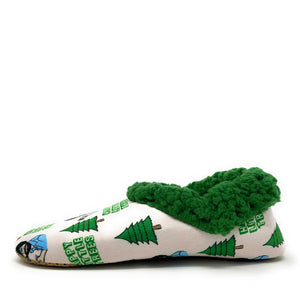 Lil Happy Trees   Women's Sherpa Slippers Socks