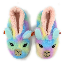 Load image into Gallery viewer, Llama Stay   Women&#39;s Sherpa Slippers Socks