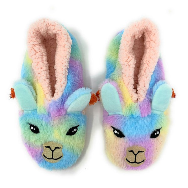 Llama Stay   Women's Sherpa Slippers Socks