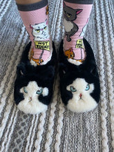 Load image into Gallery viewer, Good Kitty   Women&#39;s Sherpa Slippers Socks