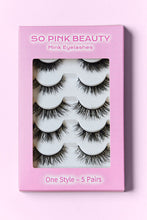 Load image into Gallery viewer, SO PINK BEAUTY Mink Eyelashes 5 Pairs