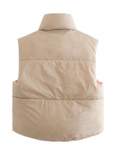 Load image into Gallery viewer, Zip Up Drawstring Reversible Vest