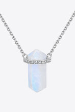 Load image into Gallery viewer, Natural Moonstone Chain-Link Necklace