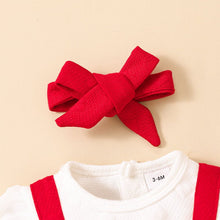 Load image into Gallery viewer, Baby Girl Two-Tone Bow Detail Dress