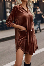 Load image into Gallery viewer, Johnny Collar Pocketed Mini Dress