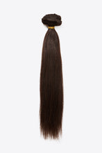 Load image into Gallery viewer, Natural Looking Clip-In Hair Extensions in Chocolate 18&quot; Human Hair