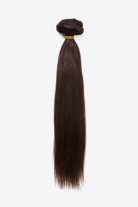 Natural Looking Clip-In Hair Extensions in Chocolate 18" Human Hair
