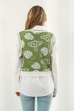 Load image into Gallery viewer, Printed Plunge Neck Sweater Vest