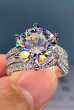 Load image into Gallery viewer, 3 Carat Moissanite Three-Layer Ring