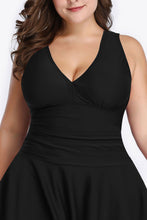 Load image into Gallery viewer, Plus Size Plunge Swim Dress