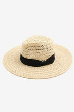 Load image into Gallery viewer, Fame Wide Brim Straw Weave Sun Hat