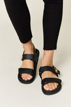 Load image into Gallery viewer, WILD DIVA Velcro Double Strap Slingback Sandals