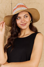 Load image into Gallery viewer, Fame Protect Me Vivid Glow Straw Sun Hat