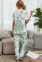 Load image into Gallery viewer, Tie-Dye Tee and Drawstring Waist Joggers Lounge Set