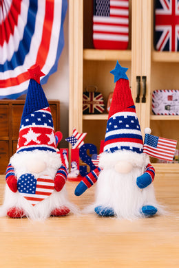 2-Piece Independence Day Knit Decor Gnomes