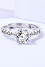 Load image into Gallery viewer, 1 Carat Moissanite Adjustable 6-Prong Ring