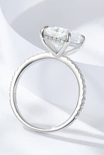 Load image into Gallery viewer, 4 Carat Moissanite 4-Prong Side Stone Ring