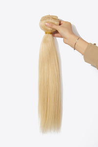 Long Clip-In Hair Extensions in Gold 20" Human Hair