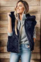 Load image into Gallery viewer, Zip Up Hooded Vest Coat