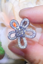 Load image into Gallery viewer, 1 Carat Moissanite Flower-Shape Open Ring