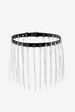 Load image into Gallery viewer, Fringed Chain PU Leather Belt