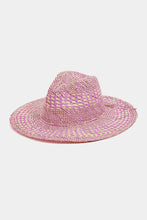 Load image into Gallery viewer, Fame Checkered Straw Weave Sun Hat