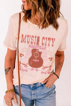 Load image into Gallery viewer, MUSIC CITY Cuffed Short Sleeve Tee