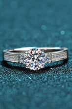 Load image into Gallery viewer, Lucky Charm Moissanite Rhodium-Plated Ring