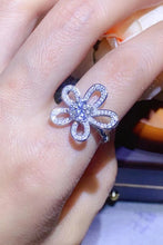 Load image into Gallery viewer, 1 Carat Moissanite Flower-Shape Open Ring