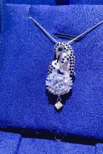 Load image into Gallery viewer, Penguin 2 Carat Moissanite 925 Sterling Silver Necklace