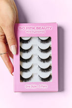 Load image into Gallery viewer, SO PINK BEAUTY Mink Eyelashes 5 Pairs