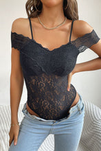 Load image into Gallery viewer, Lace Cold-Shoulder Bodysuit