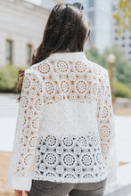 Load image into Gallery viewer, Button-Up Lace Collared Shirt