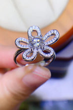 Load image into Gallery viewer, 1 Carat Moissanite Flower-Shape Open Ring