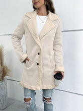 Load image into Gallery viewer, Lapel Collar Teddy Lining Longline Coat