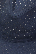 Load image into Gallery viewer, Fame Rhinestone Wide Brim Denim Hat