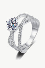 Load image into Gallery viewer, 1 Carat Moissanite Crisscross Ring