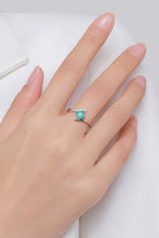 Load image into Gallery viewer, 925 Sterling Silver Square Shape Tourmaline Ring