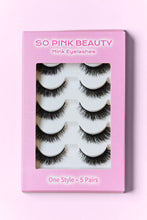 Load image into Gallery viewer, SO PINK BEAUTY Mink Eyelashes 5 Pairs