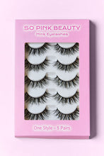 Load image into Gallery viewer, SO PINK BEAUTY Mink Eyelashes 5 Pairs