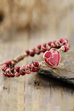 Load image into Gallery viewer, Handmade Heart Shape Natural Stone Bracelet