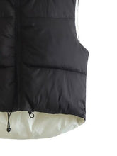 Load image into Gallery viewer, Zip Up Drawstring Reversible Vest