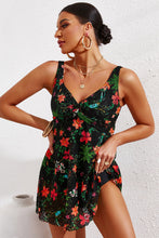 Load image into Gallery viewer, Full Size Twist Front Sleeveless Swim Dress