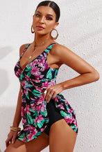 Load image into Gallery viewer, Full Size Twist Front Sleeveless Swim Dress