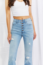 Load image into Gallery viewer, Vibrant MIU Full Size Jess Button Flare Jeans