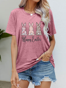 HAPPY EASTER Graphic Short Sleeve Tee