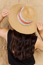 Load image into Gallery viewer, Fame Protect Me Vivid Glow Straw Sun Hat